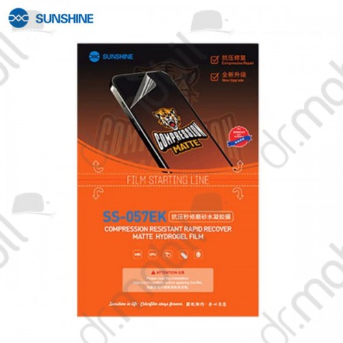 Hydrogel képernyővédő fólia - Sunshine SS-057EK matt anti-stressz hidrogél, mobiltelefon, okosóra